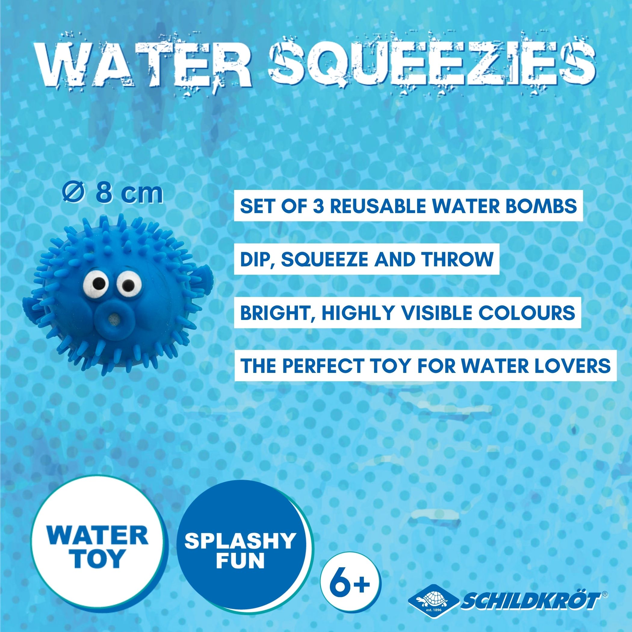 Brinquedo de água "Water Squeezies" da Schildkröt 2 Espremedores de água Schildkrot 29111