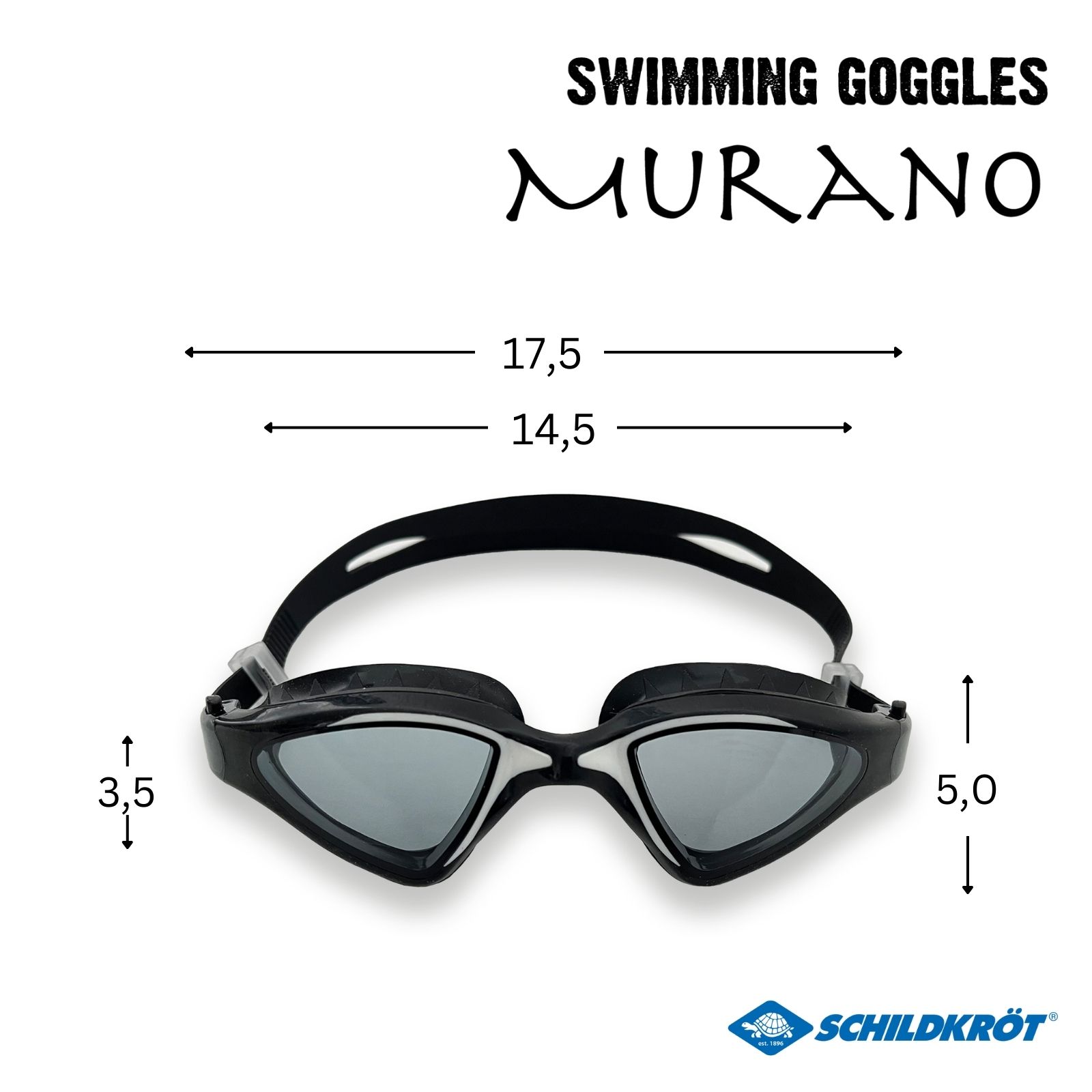 Schwimmbrille "Murano" Erwachsene Schildkröt 3 Schwimmbrille Murano Erwachsene Schildkrot 64060