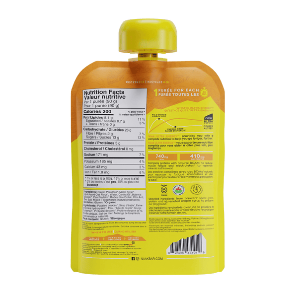 Purea energetica 90g Naak confezione da 12 25088