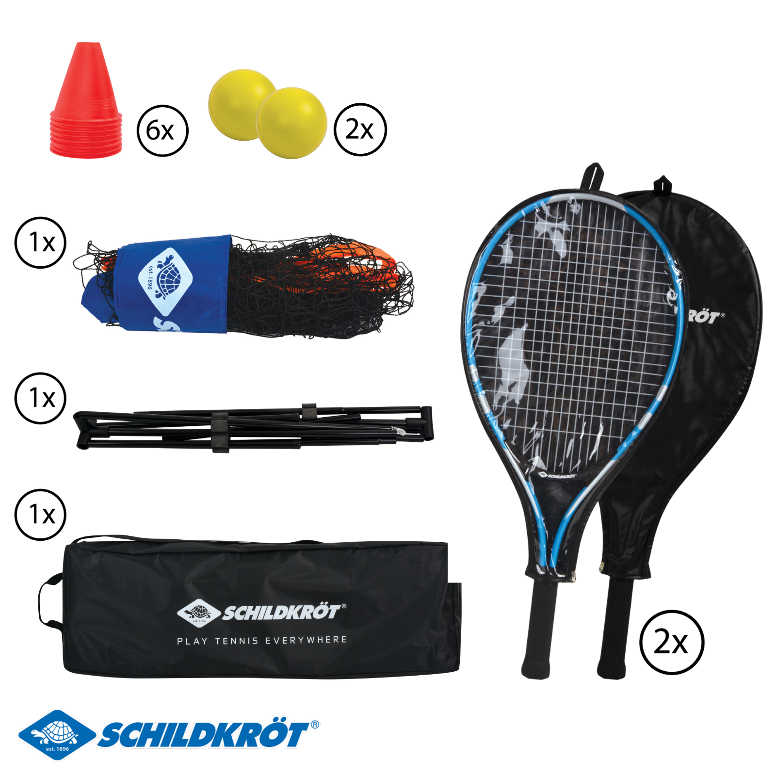 Conjunto de ténis Schildkröt 2 Conjunto de ténis Schildkrot 90282