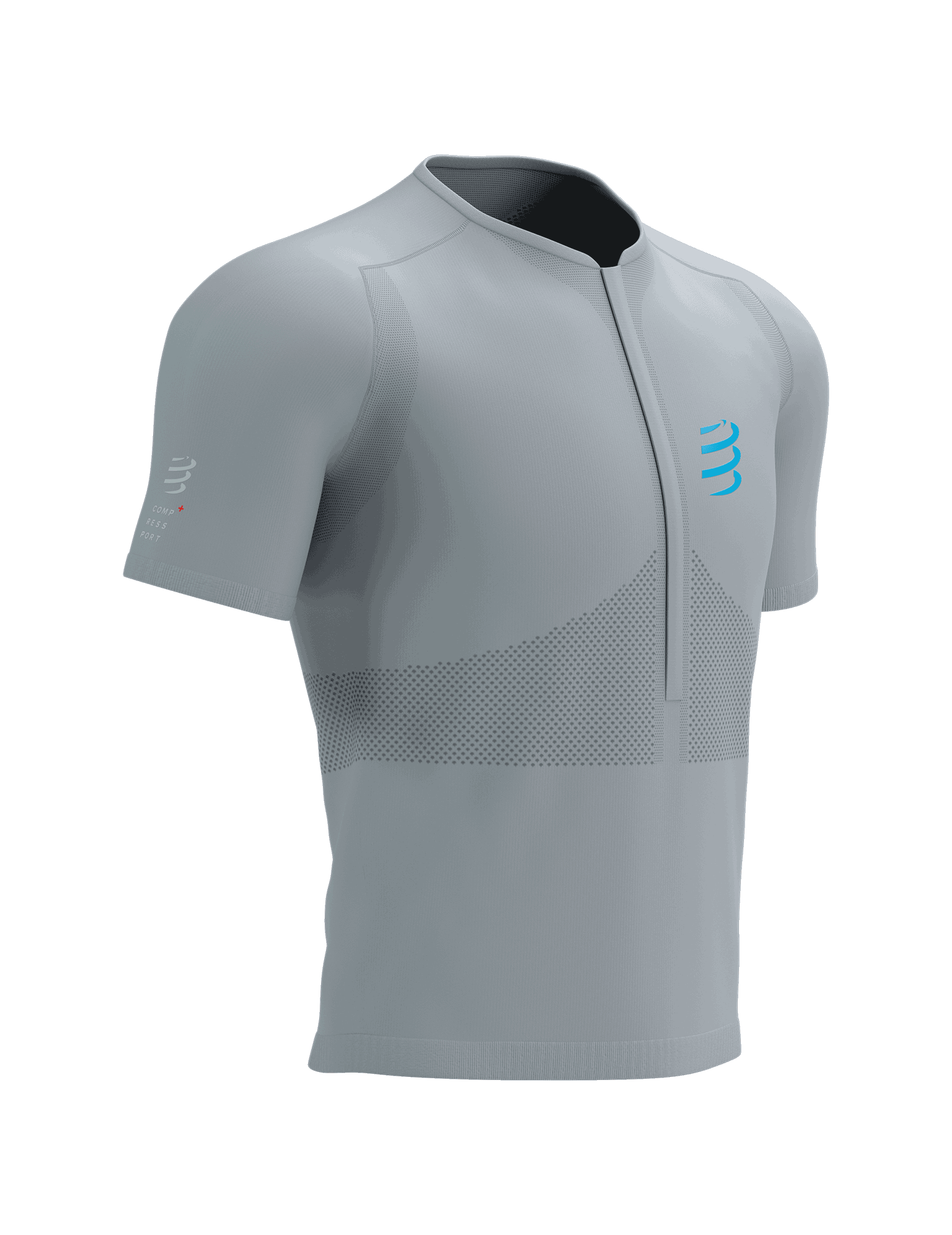 Camiseta Trail de manga corta y media cremallera Compressport Hombre 1 Camiseta trail a courte Trail media cremallera manga corta Homme Compressport 13475