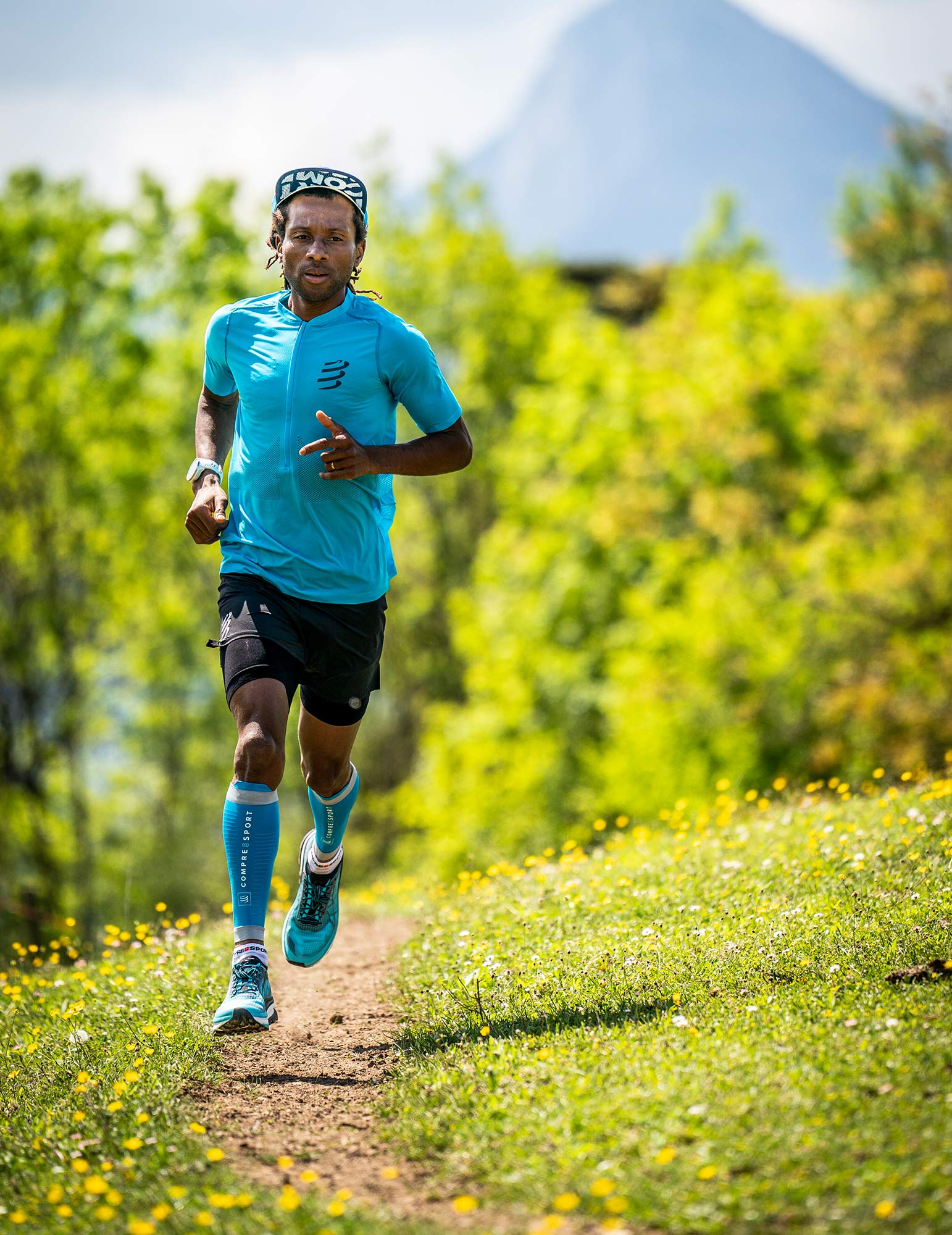 Camiseta Trail de manga corta y media cremallera Compressport Hombre 17 Camiseta trail media cremallera manga corta Homme Compressport 14684