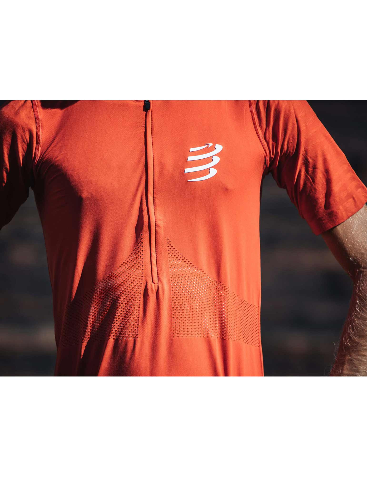 Camiseta Trail de manga corta y media cremallera Compressport Hombre 6 Camiseta trail a courte Trail media cremallera manga corta Homme Compressport 39003