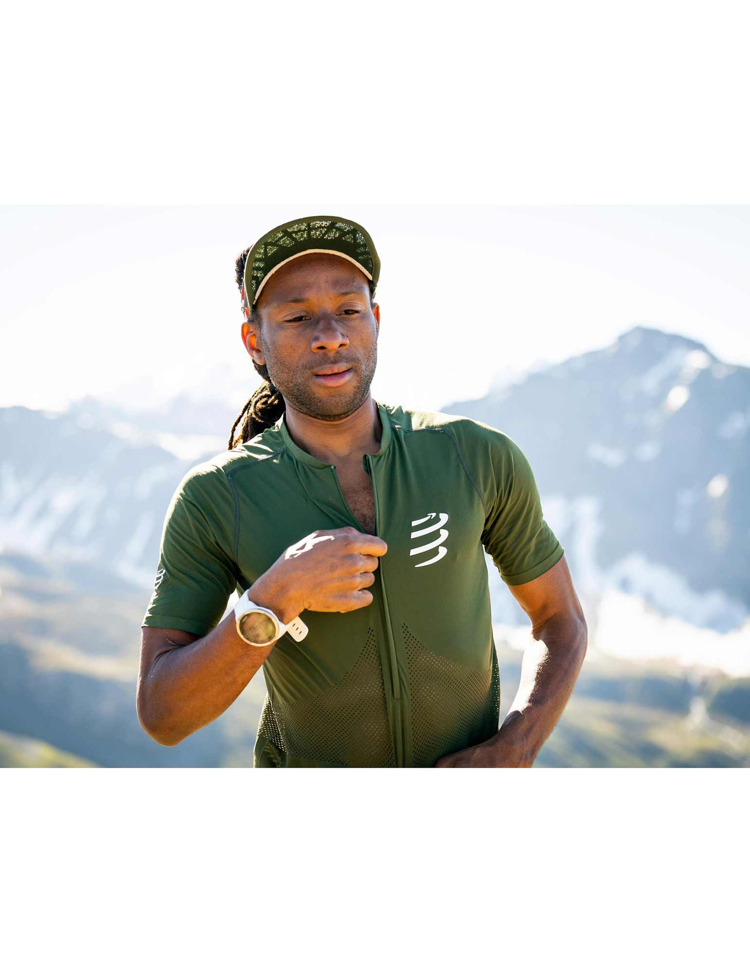Camiseta Trail de manga corta y media cremallera Compressport Hombre 22 Camiseta trail a courte Trail media cremallera manga corta Homme Compressport 5027