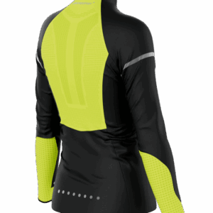 Casaco corta-vento de alta visibilidade Compressport Women's Windproof Flash 4 Casaco corta-vento Windproof Flash de alta visibilidade para mulher Compressport 84145