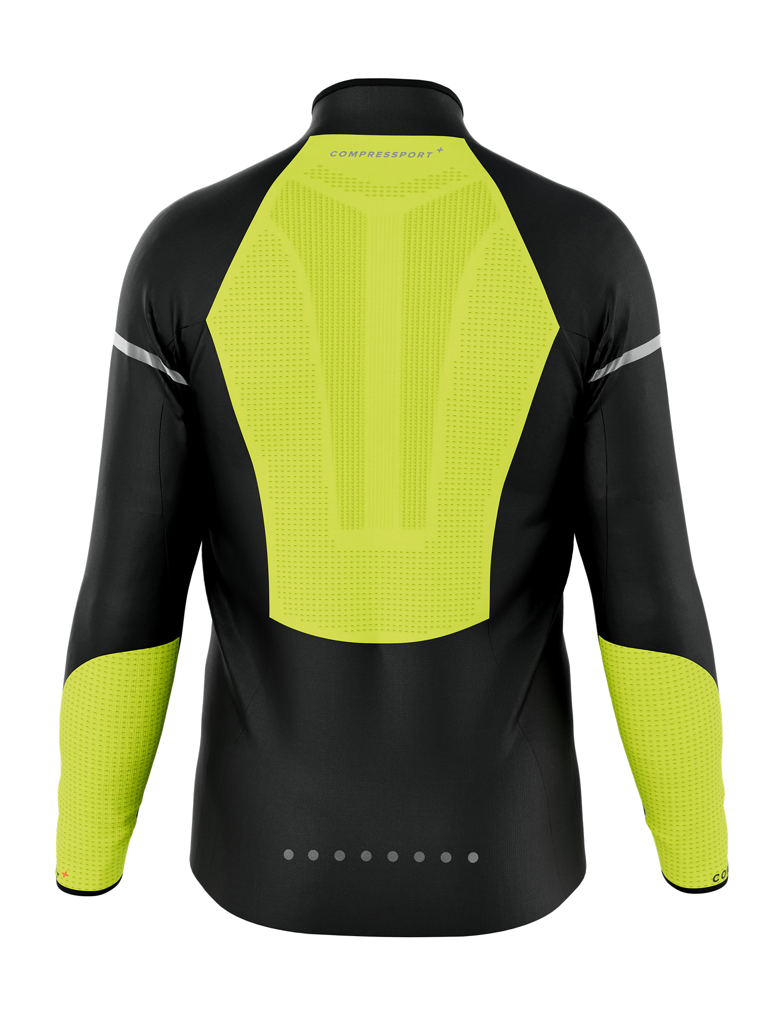 Windproof Flash Herren Windjacke mit hoher Sichtbarkeit Compressport 28880