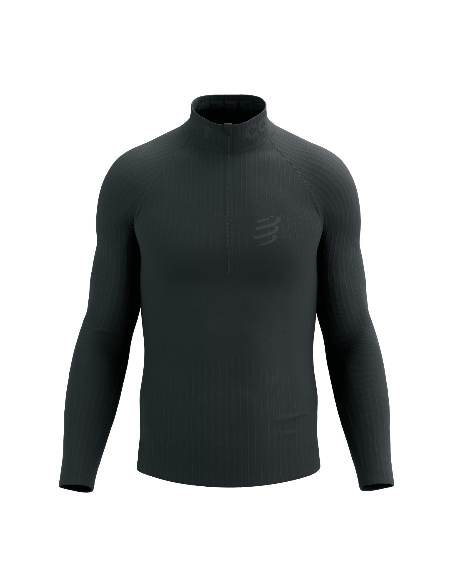 Chaqueta de manga larga con media cremallera térmica 3D Compressport para hombre 2 Chaqueta de manga larga con media cremallera térmica 3D Compressport para hombre 12106