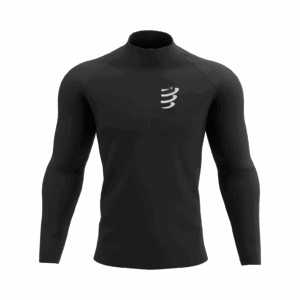 Men's Windproof Seamless Thermoregulation Jacket Compressport 5 Men's Windproof Seamless Half Zip Thermoregulation Jacket Compressport 29688