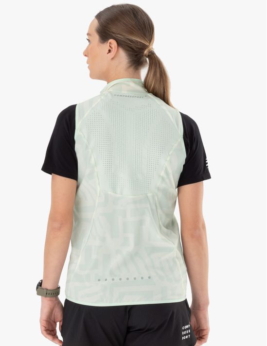 Compressport Women's "Windproof" Ultra Light Sleeveless Jacket 2 Compressport 16533 Women's Windproof Ultra Lightweight Sleeveless Jacket