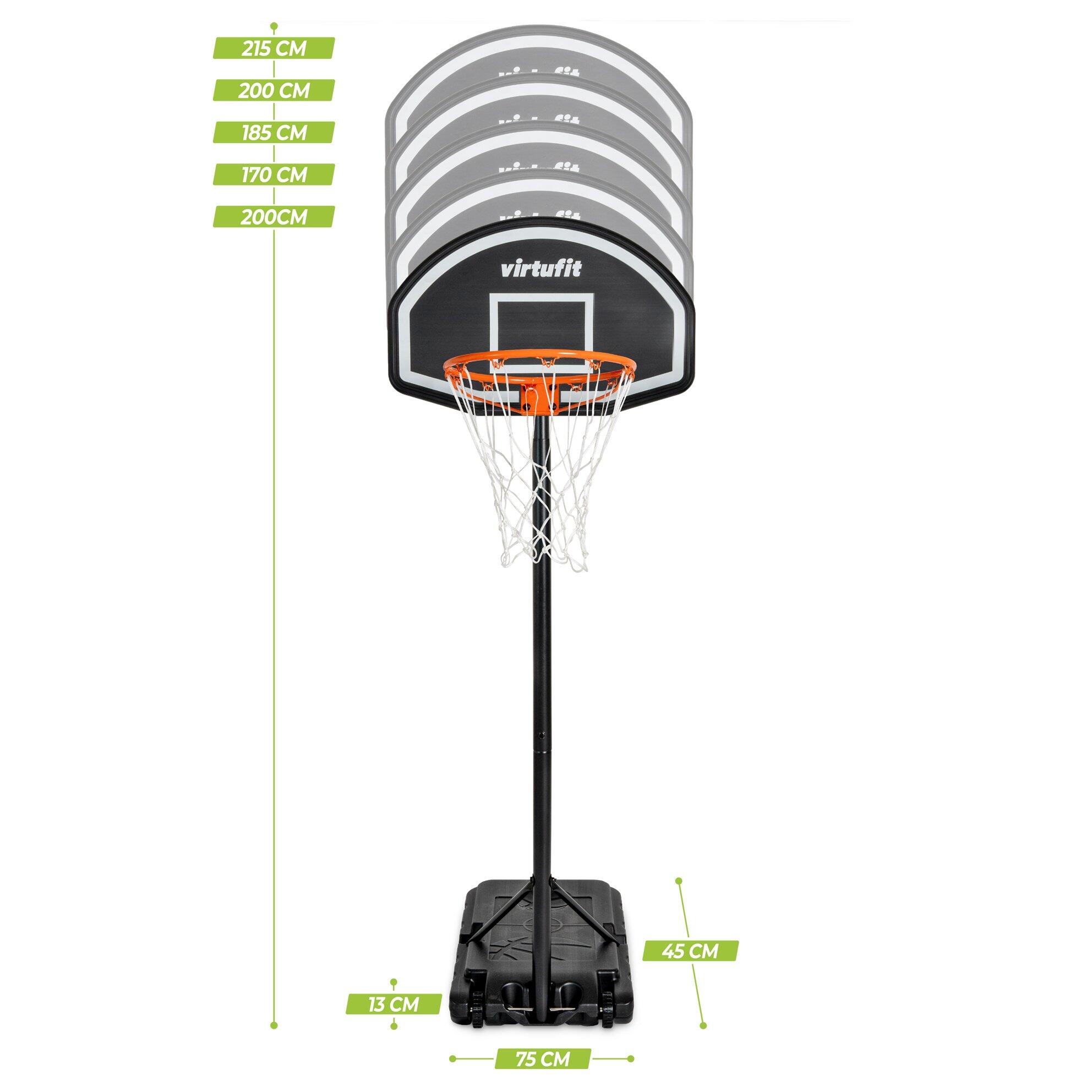Canestro da basket autoportante VirtuFit da 1,7 m a 2,15 m - immagine 3