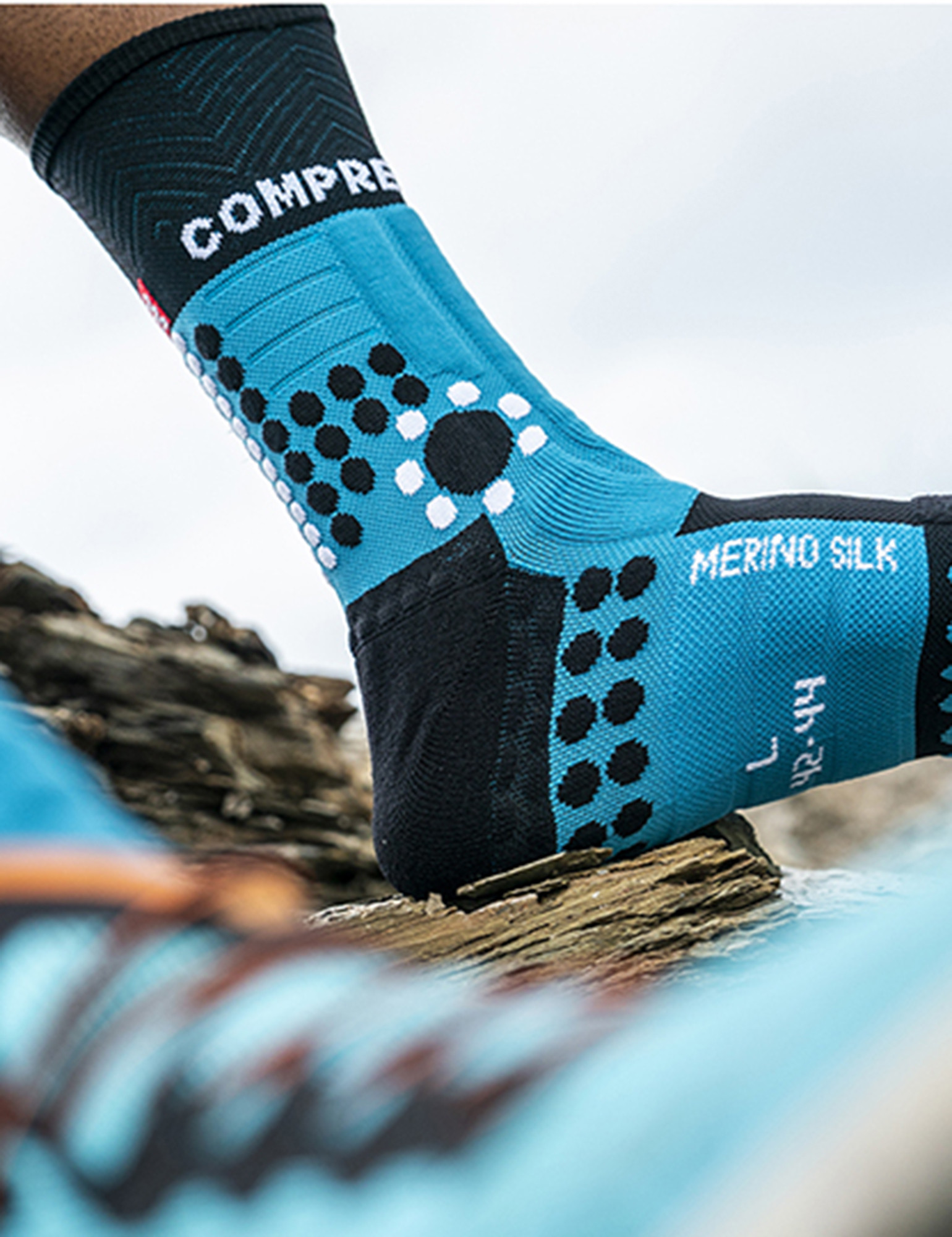 Meias Pro Racing Socks Winter Trail Socks Compressport 96579