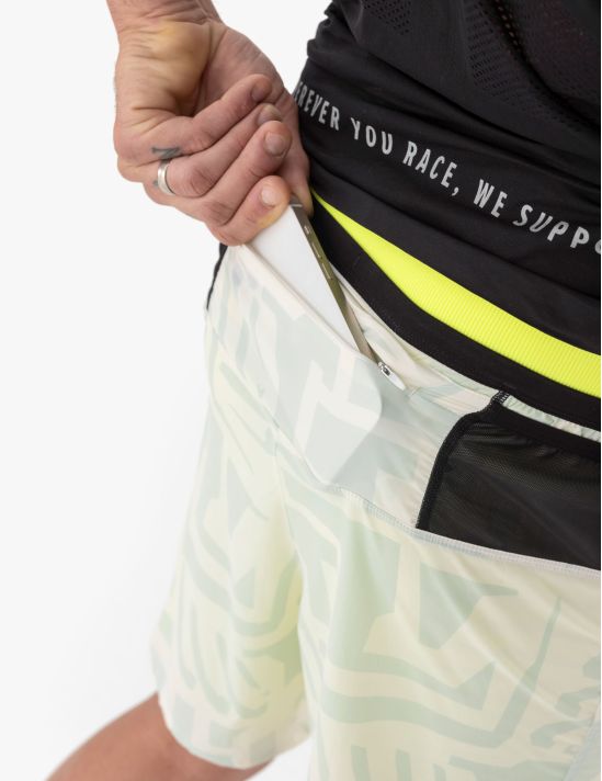 Compressport Men's "Trail Racing 2-In-1" Trail Short Combo 4 Trail Racing 2 In 1 Men's Compressport Trail Short Combo 75848