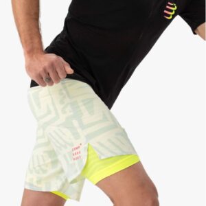 Compressport Men's "Trail Racing 2-In-1" Trail Short Combo 8 Trail Racing 2 In 1 Men's Compressport Trail Short Combo 87755