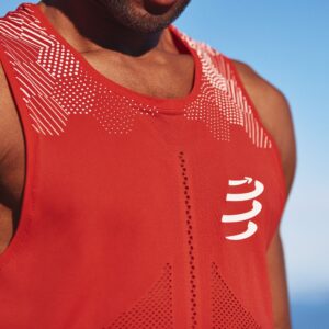 Men's "Pro racing Singlet" running tank top Compressport 24 Tank top t shirt running Pro racing Singlet Homme Compressport 21776