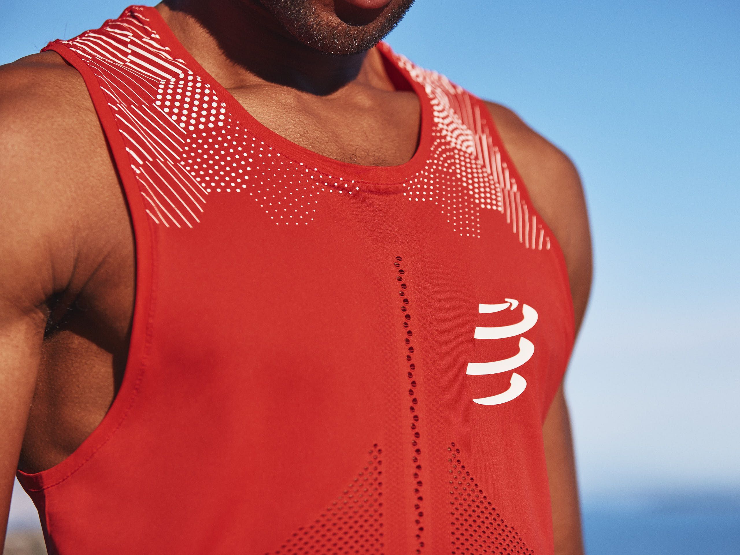Men's "Pro racing Singlet" running tank top Compressport 3 Tank top t shirt running Pro racing Singlet Homme Compressport 21776