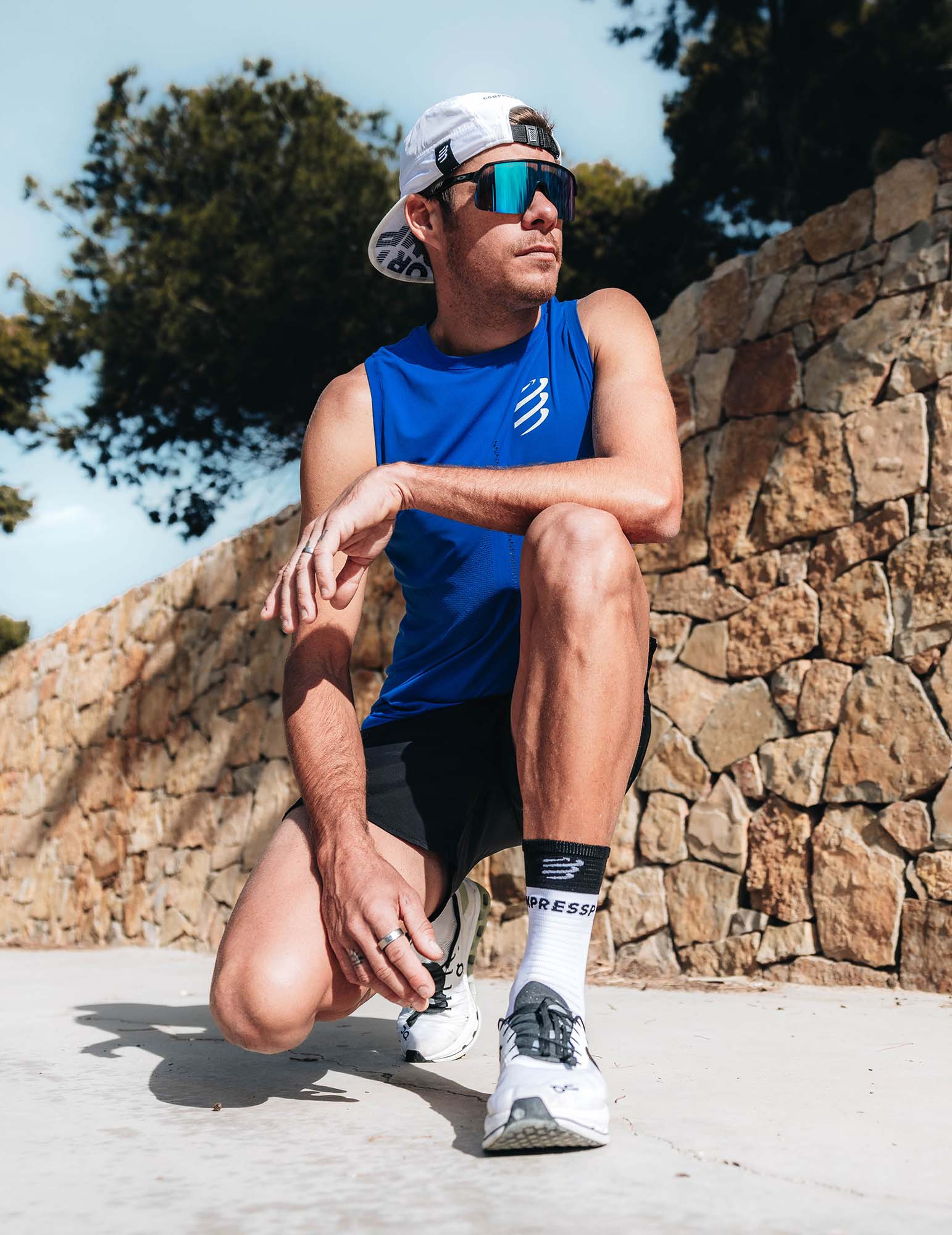 Men's "Pro racing Singlet" running tank top Compressport 17 Tank top t shirt running Pro racing Singlet Homme Compressport 30586