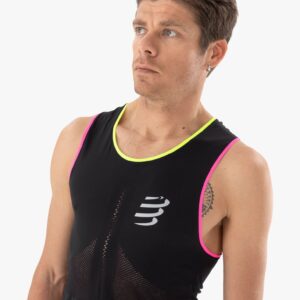 Men's "Pro racing Singlet" running tank top Compressport 41 Tank top t shirt running Pro racing Singlet Homme Compressport 31271