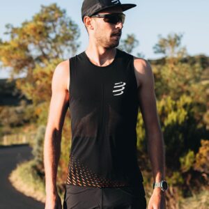 Men's "Pro racing Singlet" running tank top Compressport 33 Tank top t shirt running Pro racing Singlet Homme Compressport 58319