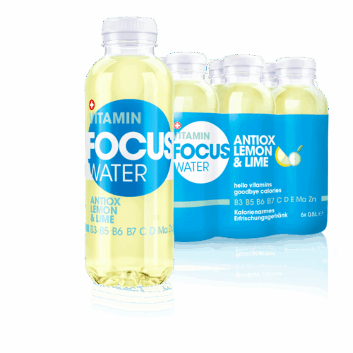 Eau vitaminee Antiox 500ml Focus Water set of 6 28289