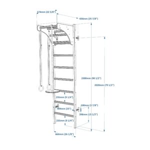212B+A076" barra extensível BenchK 14 Espalier 212BA076 BenchK 36024
