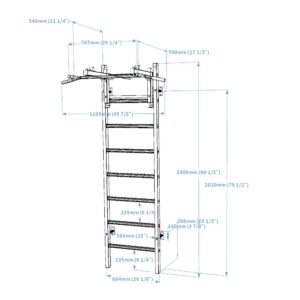 231B" stretcher BenchK 14 Espalier 231B BenchK 72552