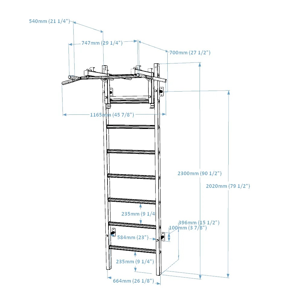 231B" stretcher BenchK 7 Espalier 231B BenchK 72552