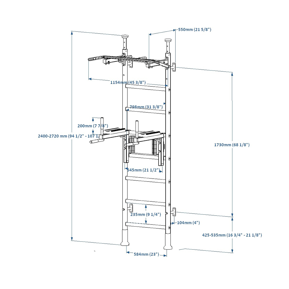 522W" stretcher BenchK 6 Espalier 522W BenchK 41105