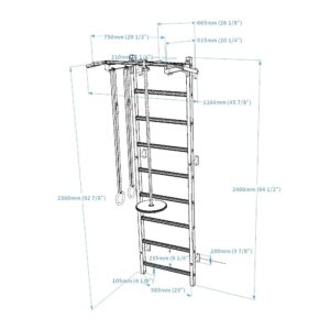721W+A204" barra extensível BenchK 12 Espalier 721WA204 BenchK 88029
