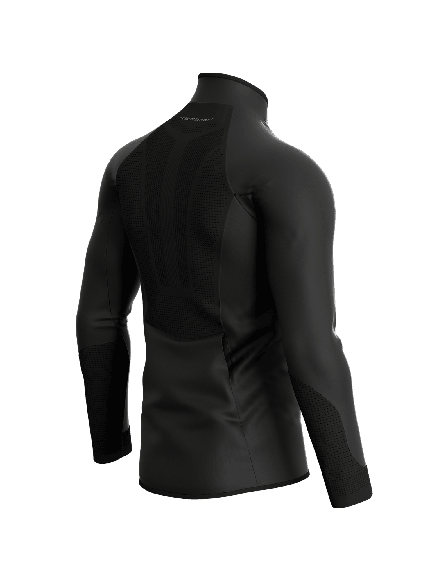 Colete com fecho de correr Compressport "Hurricane Windproof Jacket" para homem 2 Casaco Hurricane Windproof para homem com fecho Compressport 6786