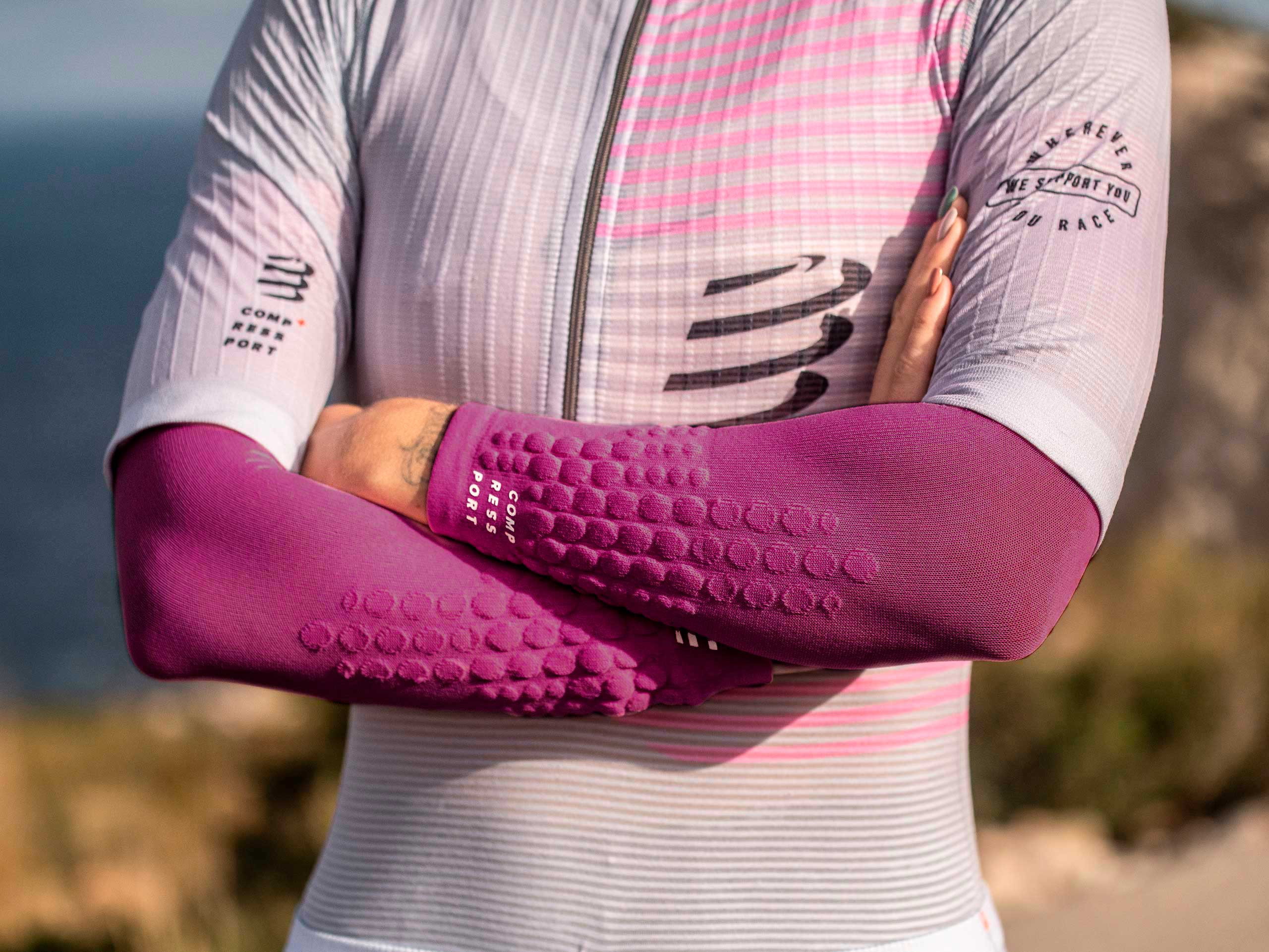 Compressport "Ultralight" armcompressiemouwen (set van 2) 34 Compressport ultralichte armcompressiemouwen set van 2 92375