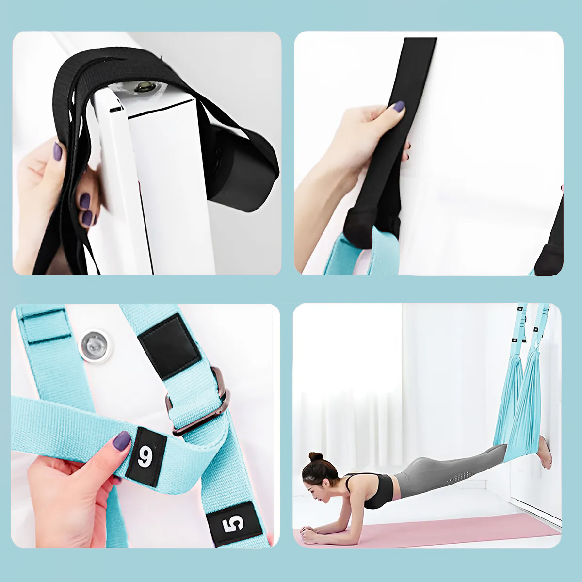Hamac sangle de yoga aérien JustFit 3 Hamac sangle de yoga aérien JustFit – Image 3