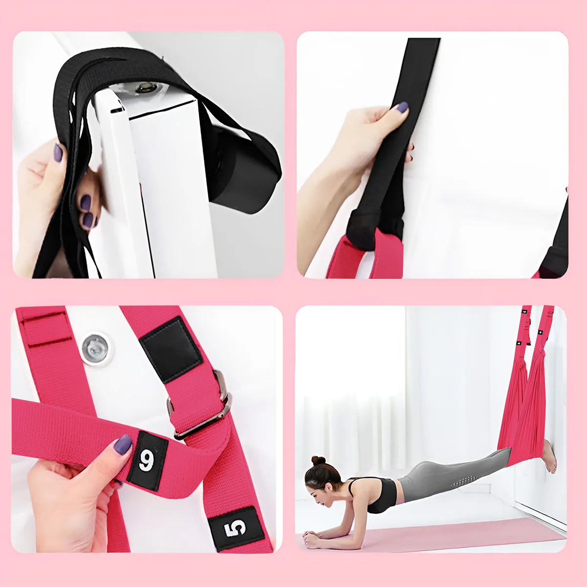 Hamac sangle de yoga aérien JustFit 2 Hamac sangle de yoga aérien JustFit – Image 2