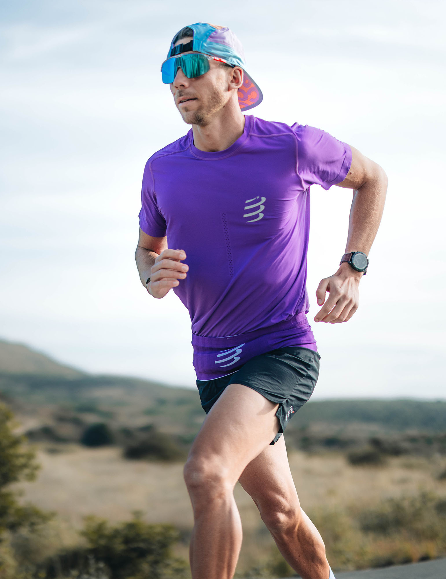 T shirt running Performance SS Homme Compressport 14737
