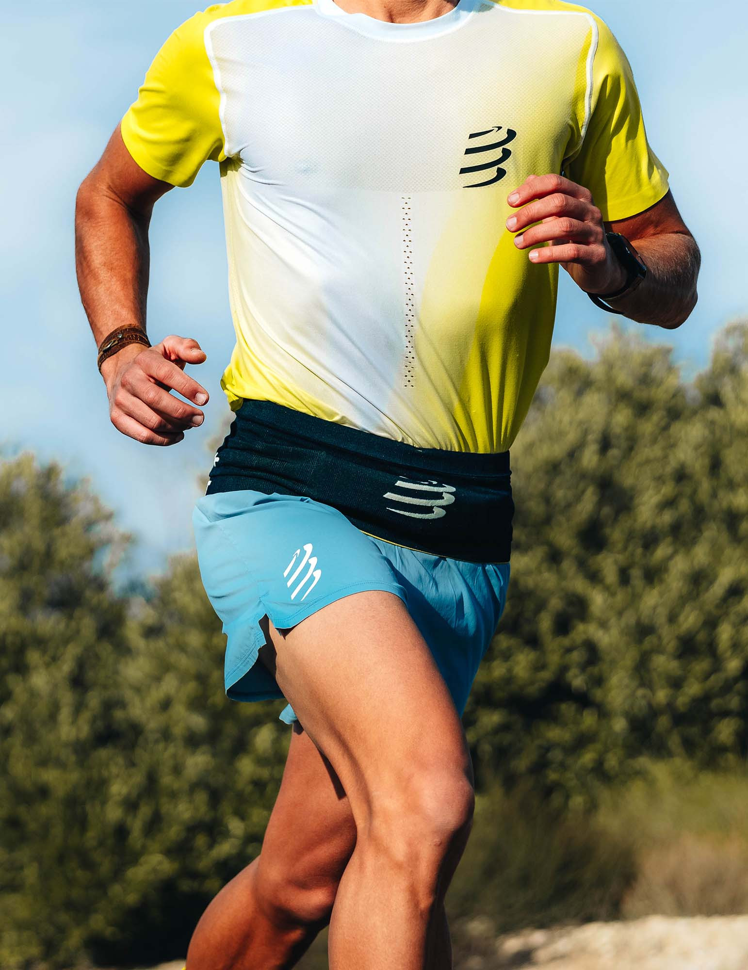 T shirt running Performance SS Homme Compressport 34953