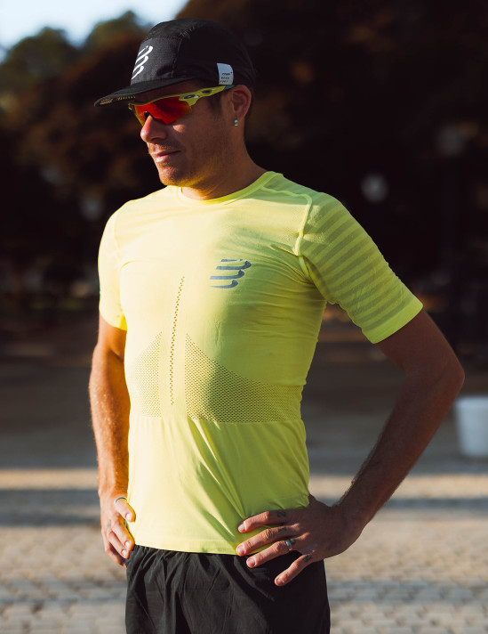 Tshirt Racing SS da uomo Compressport 21 T shirt running SS Tshirt M Uomo Compressport 66936