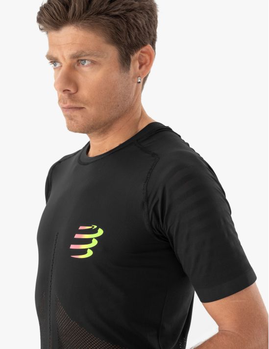 Tshirt Racing SS da uomo Compressport 23 T shirt running Racing SS Tshirt M Homme Compressport 93633