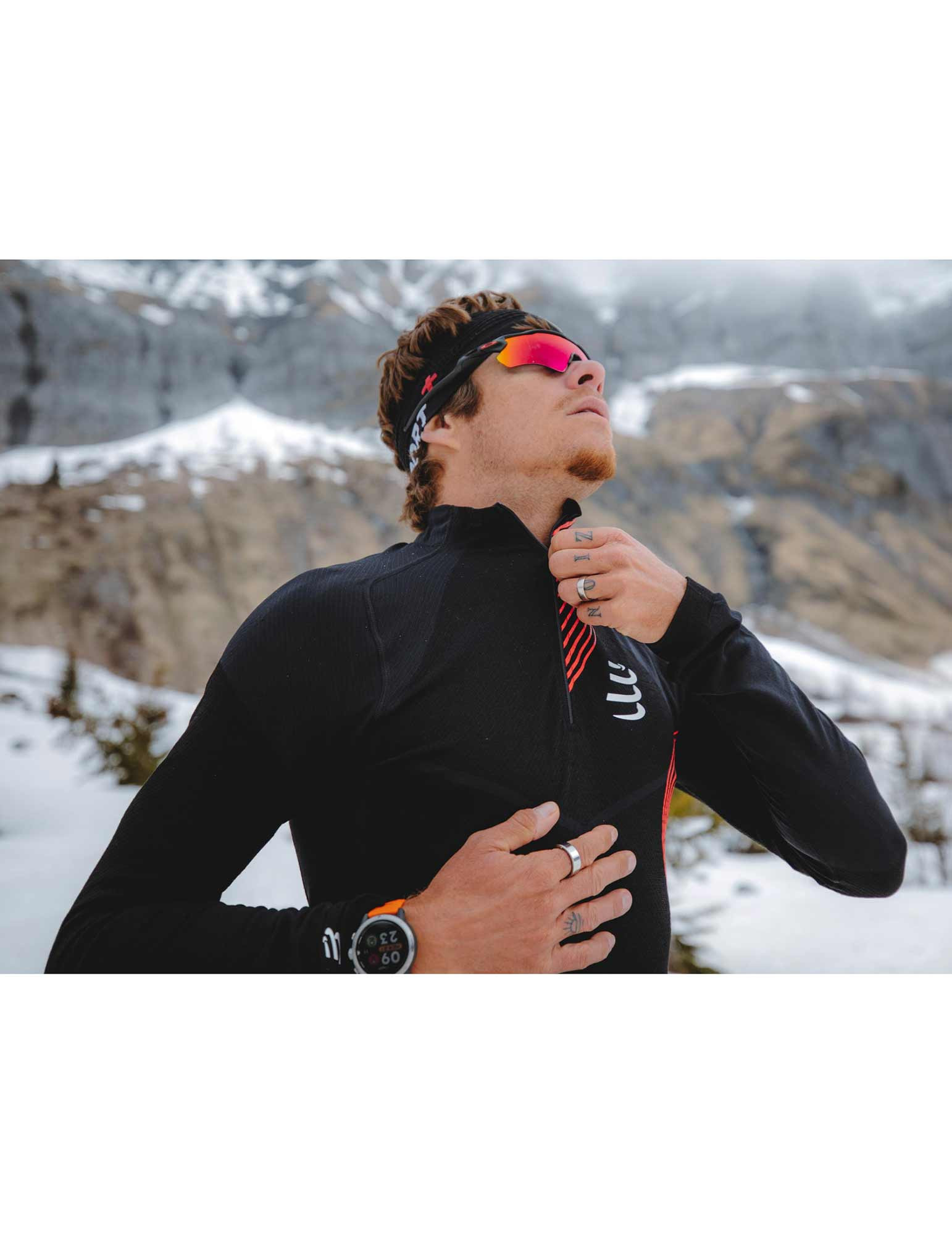 Maglietta da uomo "Winter trail postural" a maniche lunghe Compressport 3 T shirt trail manches longues Winter trail postural Homme Compressport 87500