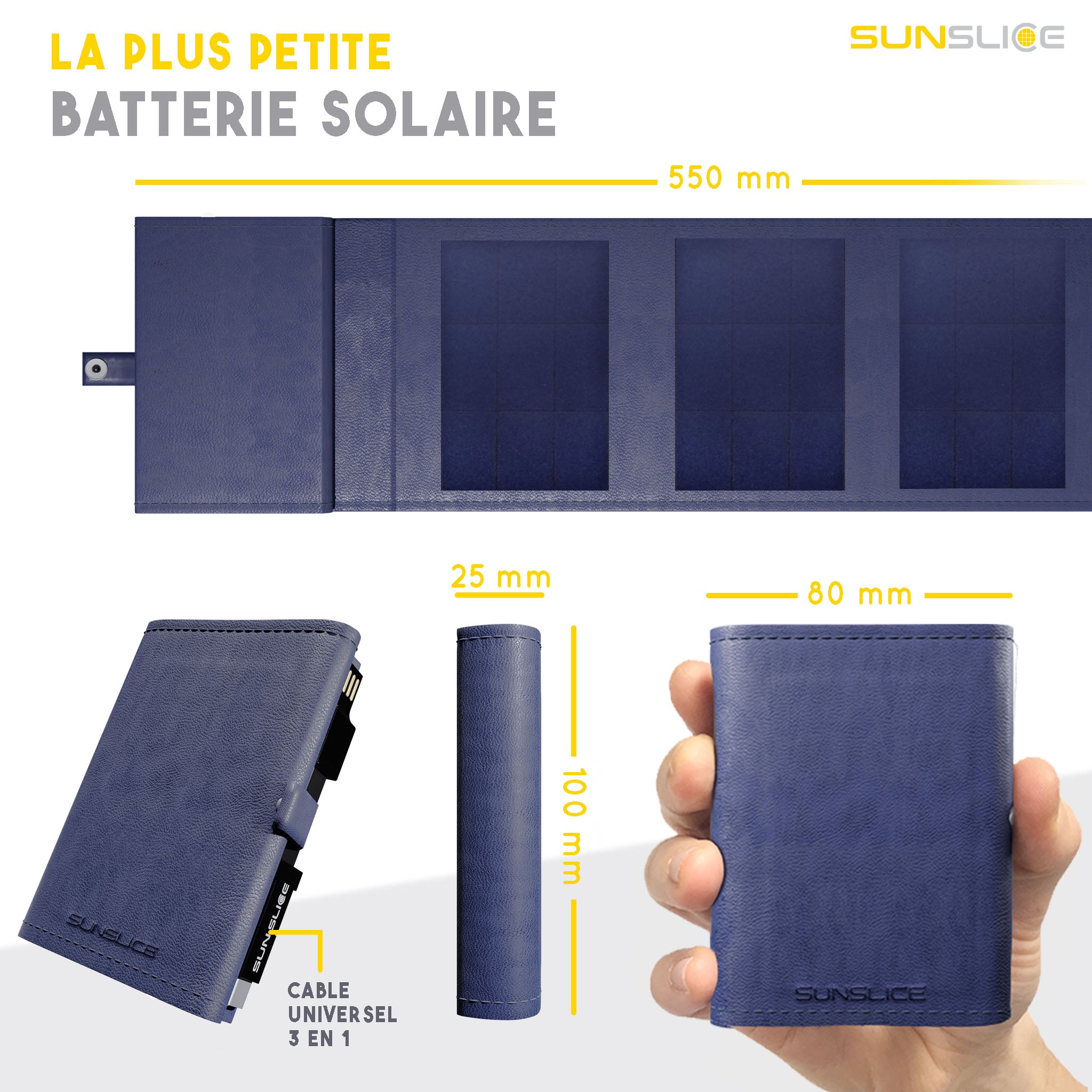 Caricabatterie solare portatile da 4W Sunslice 3 Caricabatterie solare portatile da 4W Sunslice 18087