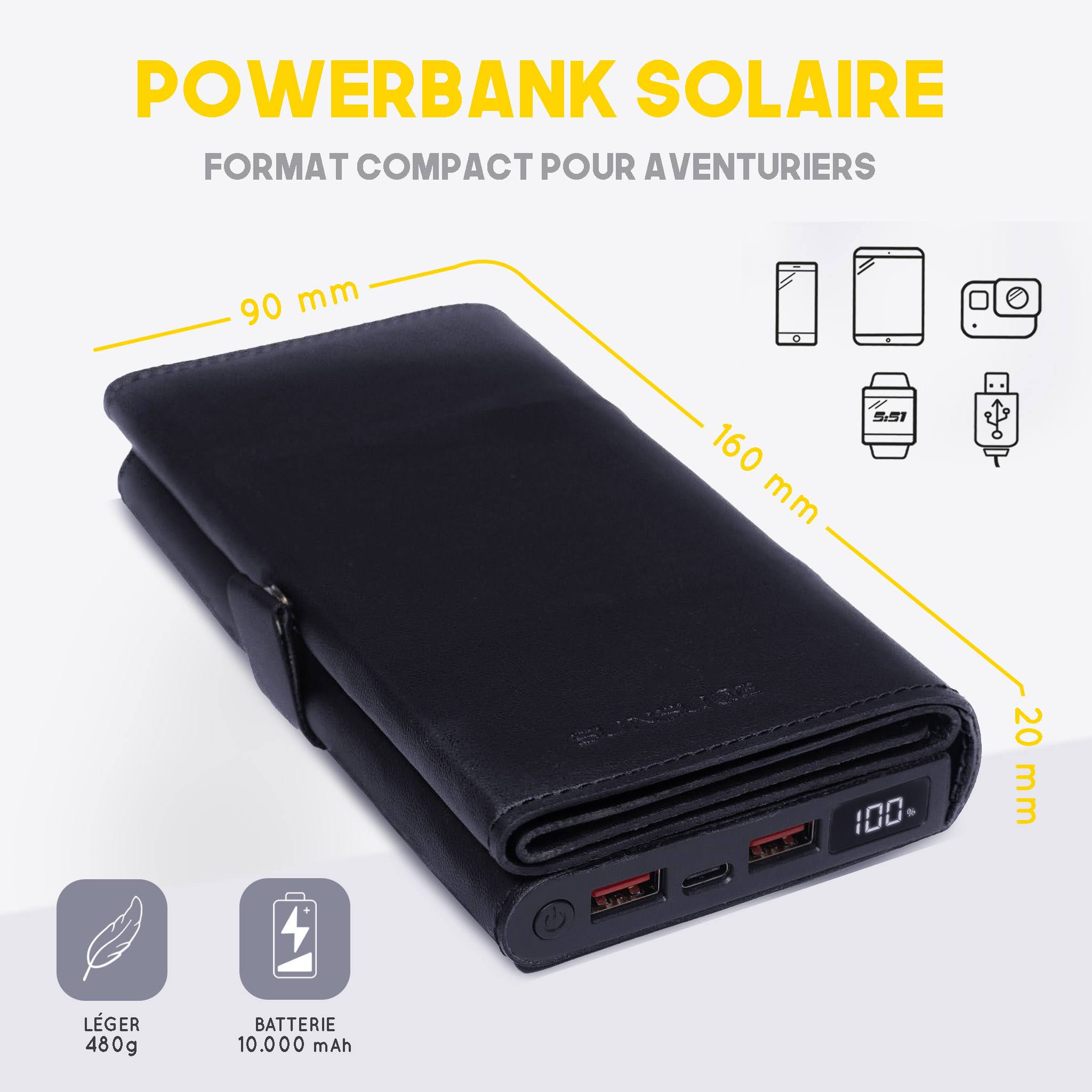 Caricabatterie solare portatile "Electron" 8W Sunslice 4 Caricabatterie solare portatile 8W Electron Sunslice 28787