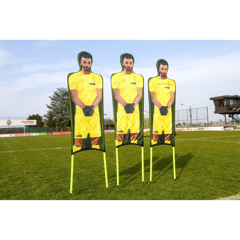 Powershot bedrukte flexibele voetbalpoppen set van 3 52510
