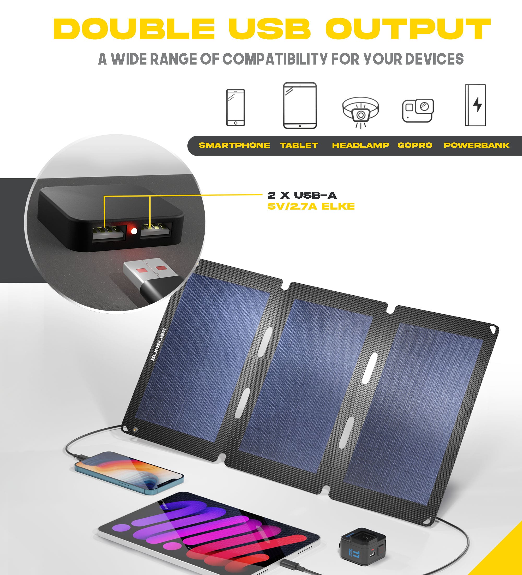 Fusion Flex 24" pannello solare portatile Sunslice 4 Pannello solare portatile Fusion Flex 24 Sunslice 86507
