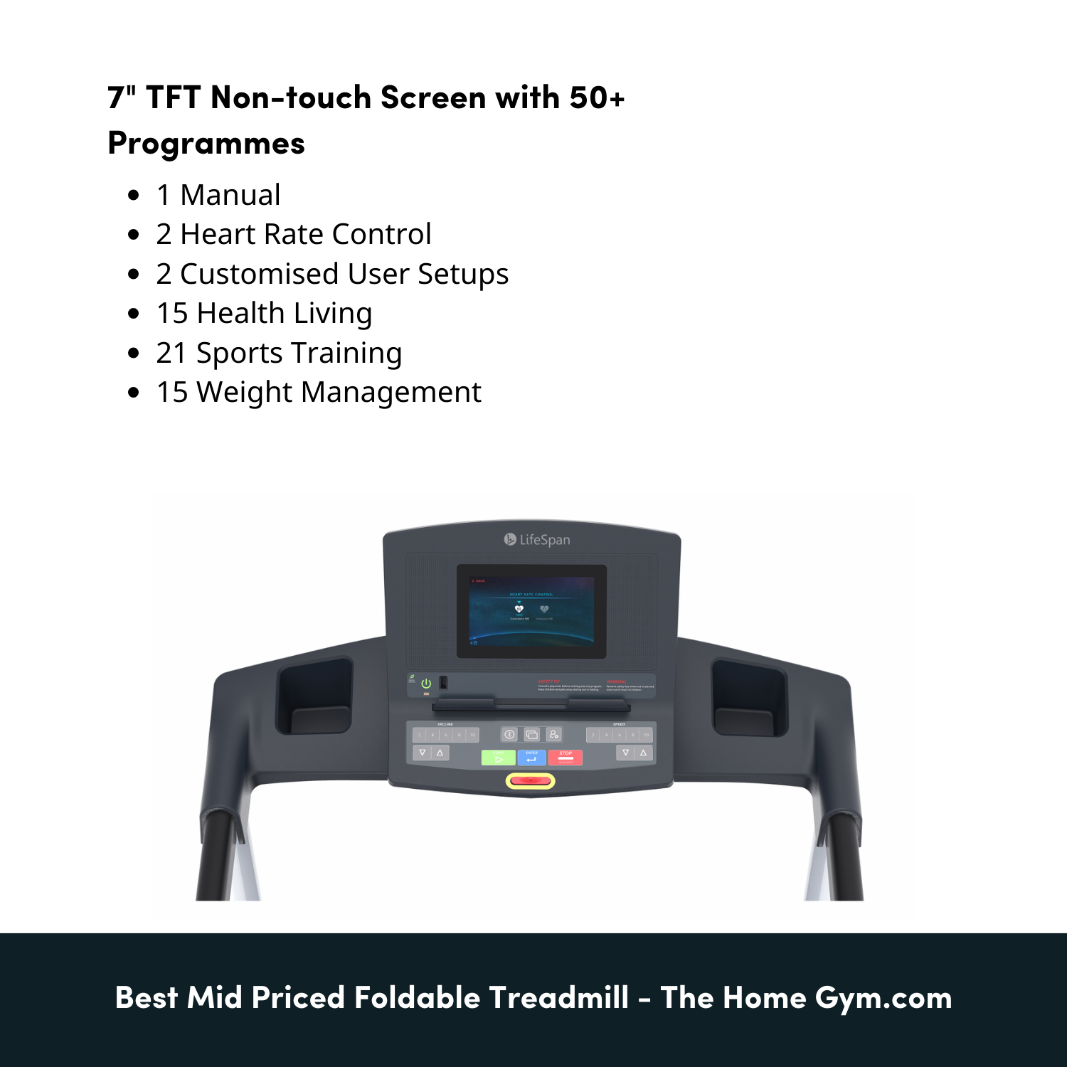 LifeSpan Fitness" TR1200iT loopband 5 TR1200iT loopband LifeSpan Fitness 50069