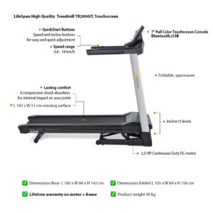 Laufband TR2000iT LifeSpan Fitness 1860