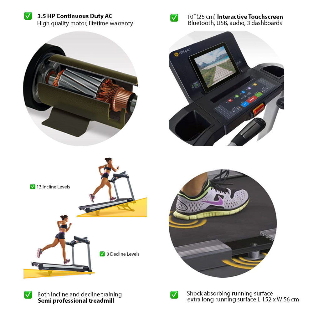Loopband TR6000iT van LifeSpan Fitness 5 TR6000iT loopband LifeSpan Fitness 19283