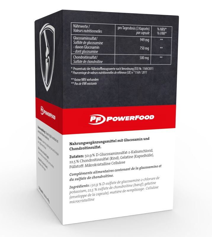 Glucosamin + Chondroitin 120caps Powerfood One – Bild 2