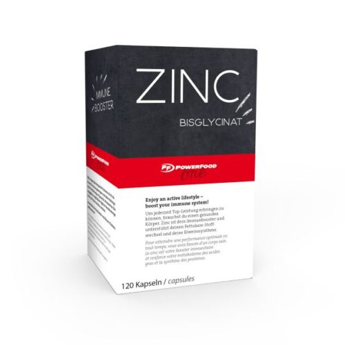 Zink Bisglycinaat 120caps Powerfood One recto