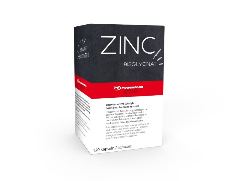 Bisglicinato de zinco 120caps Powerfood One 1 Bisglicinato de zinco 120caps Powerfood One reto