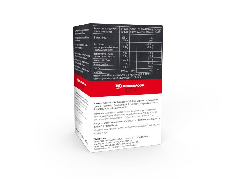 Bisglicinato de zinco 120caps Powerfood One 2 Bisglicinato de zinco 120caps Powerfood One verso