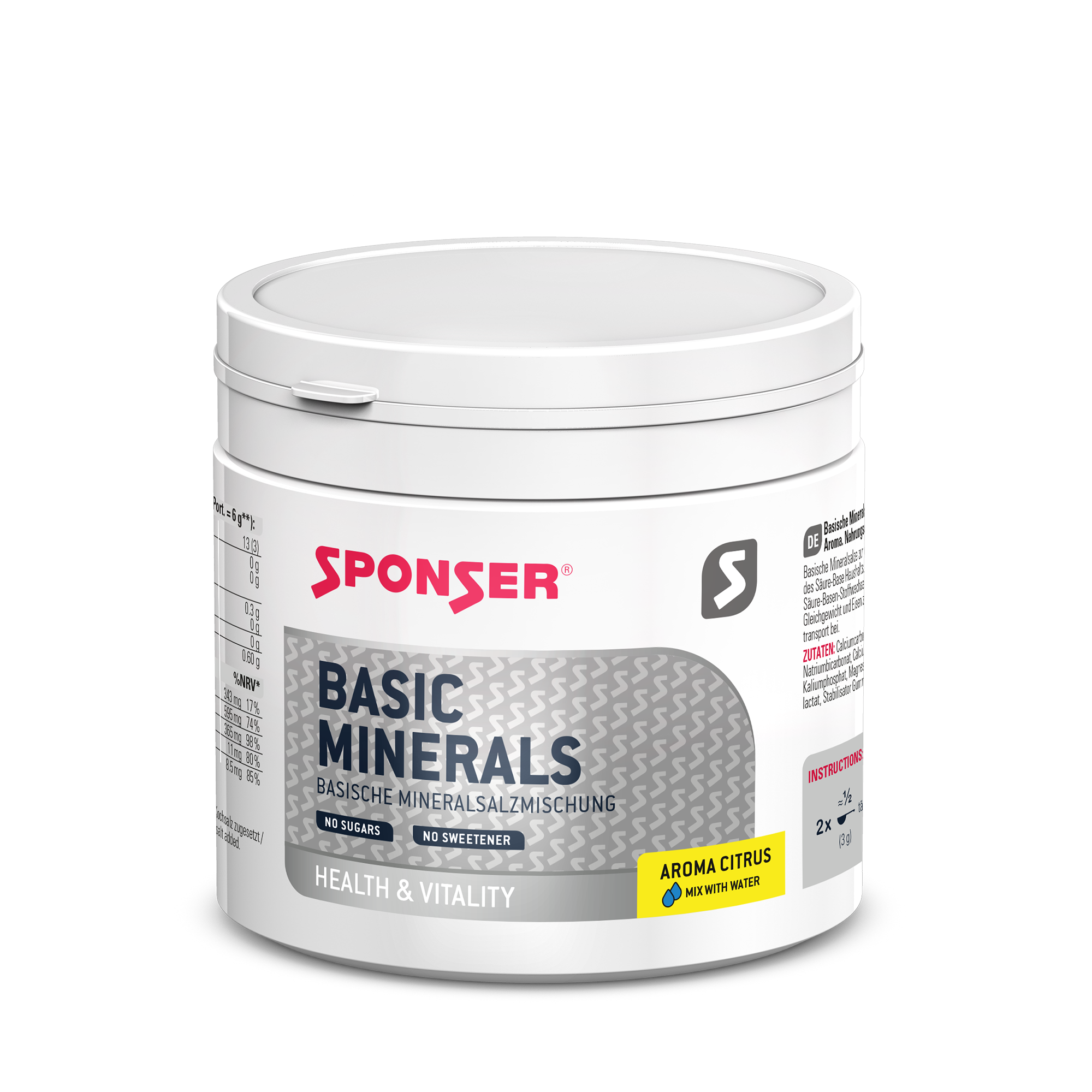 Sponser Básicos 400g Sponser 1 Minerais básicos 400g Patrocinador 96736