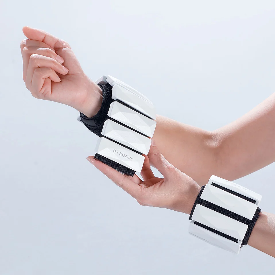Pulseiras com pesos 2 x 1 kg Byzoom Fitness (conjunto de 2) 4 Pulseiras com pesos 2 x 1 kg Byzoom Fitness embalagem de 2 28989